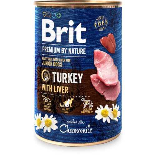 BRIT PREMIUM by Nature JUNIOR, mesna pašteta za štenad s ćuretinom, 400g